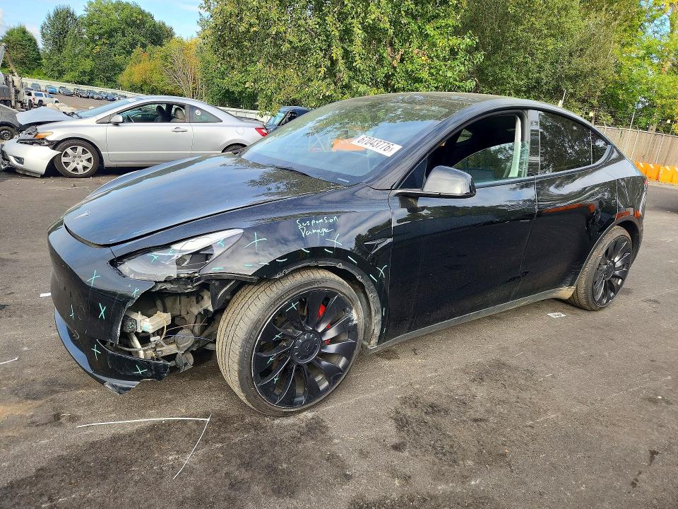 Снимка 1 от търг – 2022 TESLA MODEL Y с VIN 7SAYGDEF2NF346985