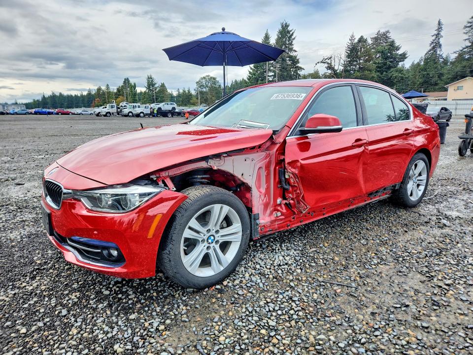 BMW 330 2018 with VIN WBA8D9C51JEM34495 - Photo from auction