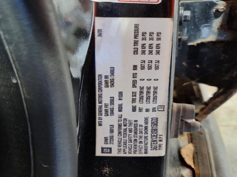 Photo 14 from auction – 2009 HUMMER H3 with VIN 5GTEN13EX98150533