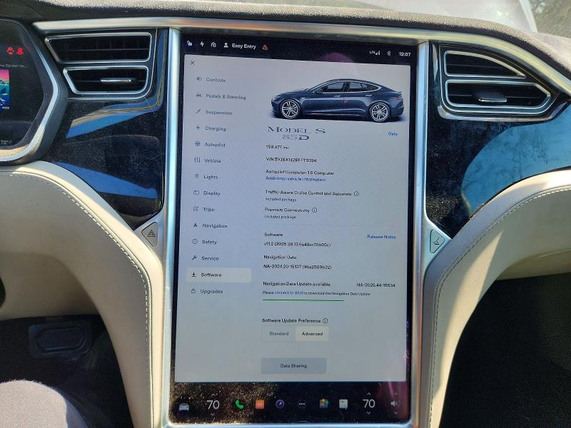 صورة رقم 9 من المزاد - 2015 TESLA MODEL S مع VIN 5YJSA1E28FF111394