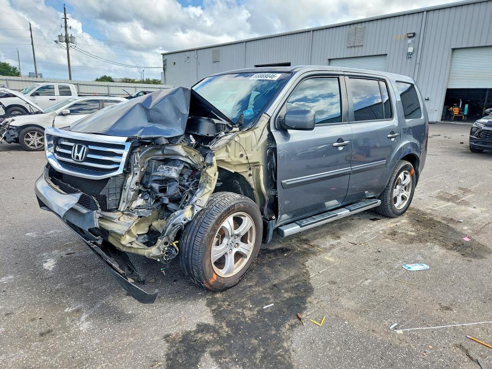 HONDA PILOT 2013 with VIN 5FNYF3H57DB007084 - Photo from auction