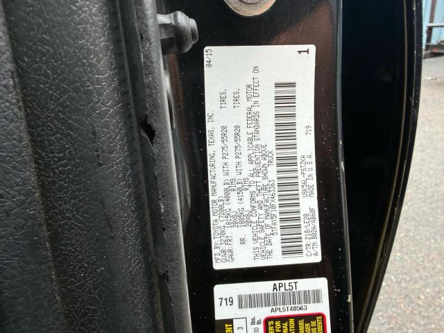 Photo 10 from auction – 2015 TOYOTA TUNDRA with VIN 5TFAY5F10FX463363