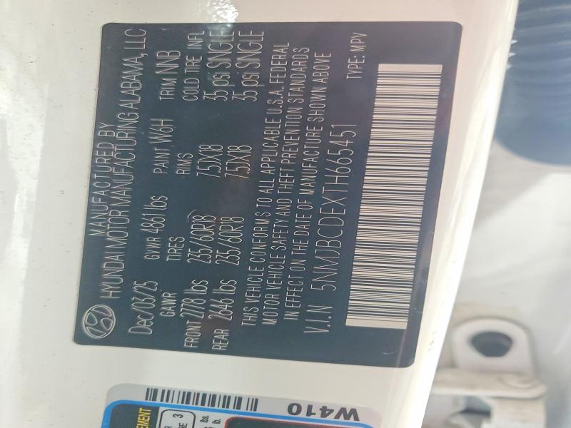 Photo 14 from auction – 2026 HYUNDAI TUCSON with VIN 5NMJBCDEXTH665451