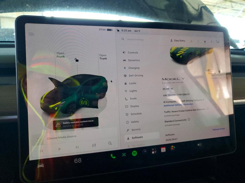 Zdjęcie 9 z aukcji – 2024 TESLA MODEL Y z VIN 7SAYGDED7RF129033