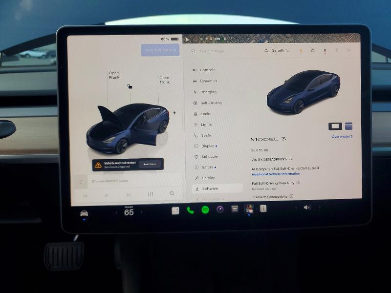 Снимка 9 от търг – 2023 TESLA MODEL 3 с VIN 5YJ3E1EA3PF691753