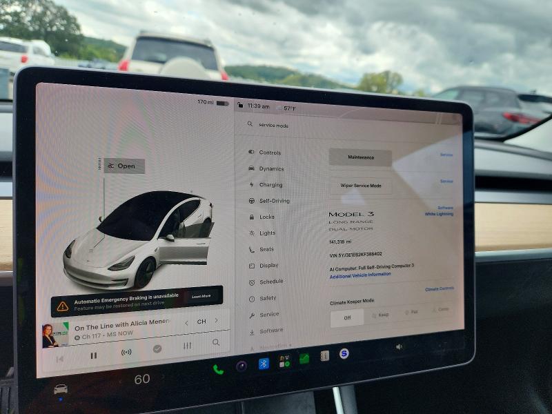 صورة رقم 9 من المزاد - 2019 TESLA MODEL 3 مع VIN 5YJ3E1EB2KF388402