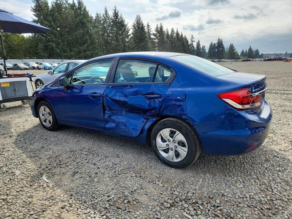 Photo 2 from auction – 2013 HONDA CIVIC with VIN 19XFB2F50DE290238