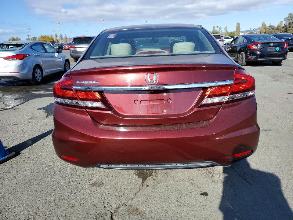 Photo 6 from auction – 2013 HONDA CIVIC with VIN 19XFB2F56DE236877
