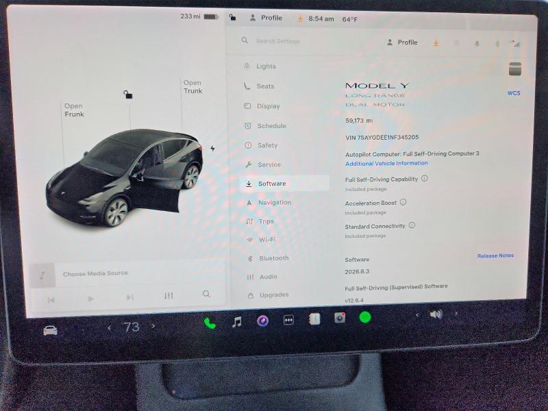 Photo 9 from auction – 2022 TESLA MODEL Y with VIN 7SAYGDEE1NF345205
