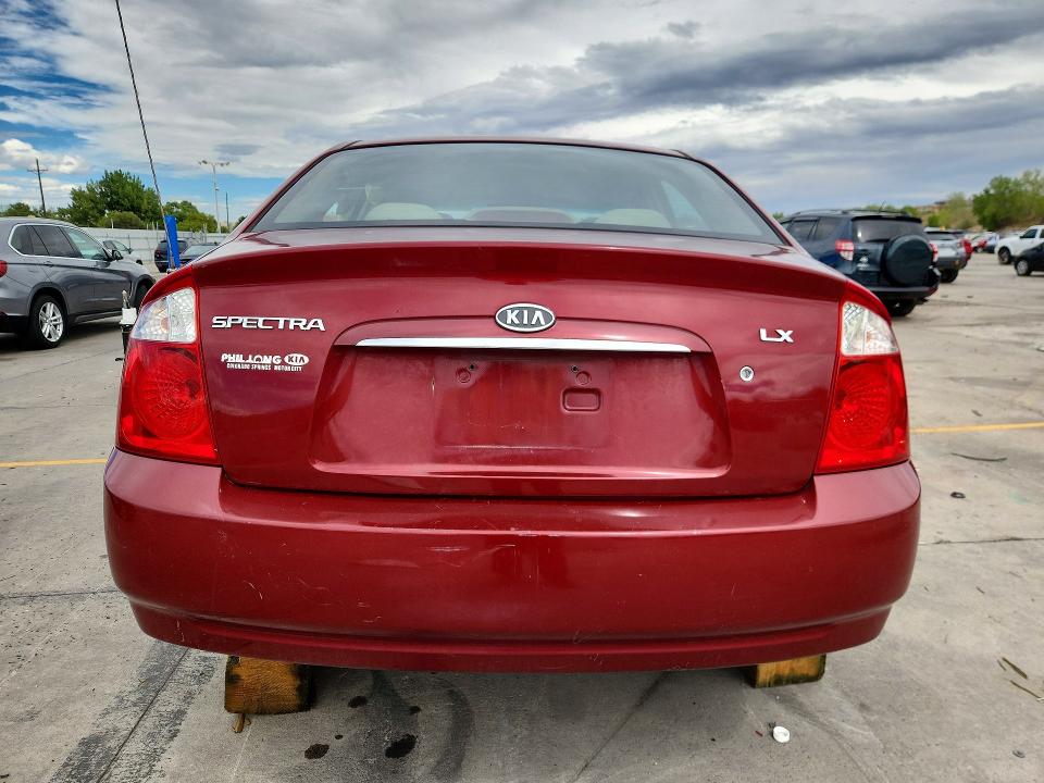 Photo 6 from auction – 2005 KIA SPECTRA with VIN KNAFE121755205006