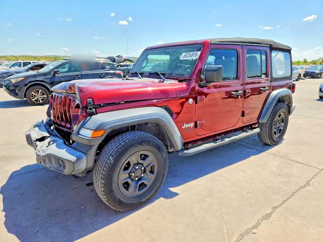Снимка 1 от търг – 2021 JEEP WRANGLER UNLIMITED с VIN 1C4HJXDN6MW596264