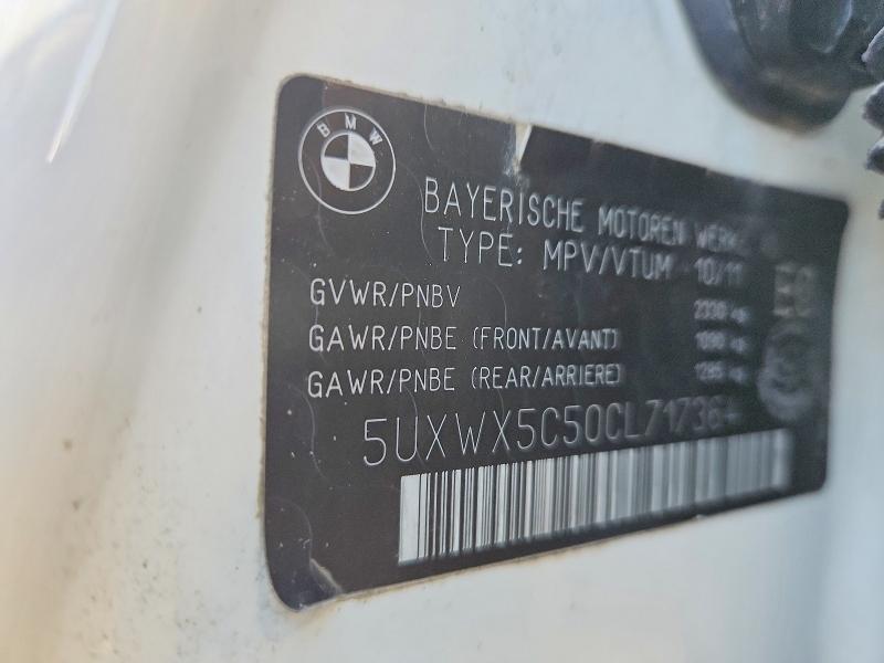 Foto 14 de la subasta – 2012 BMW X3 con VIN 5UXWX5C50CL717364