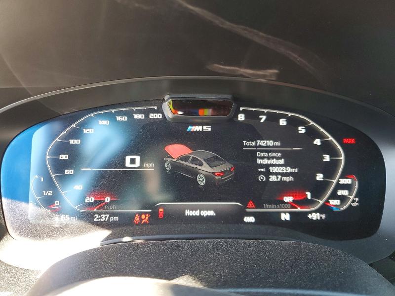 Foto 9 de la subasta – 2021 BMW M5 con VIN WBS83CH07MCG70399