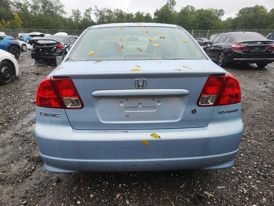Photo 6 from auction – 2004 HONDA CIVIC with VIN JHMES96654S005641
