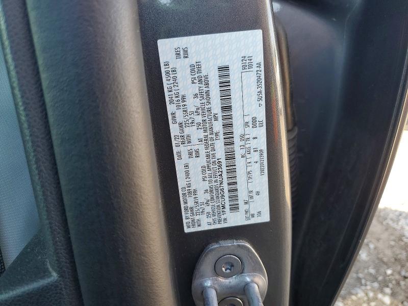Zdjęcie 14 z aukcji – 2022 FORD ESCAPE z VIN 1FMCU9G67NUA23691