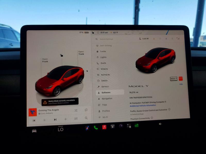 Photo 9 from auction – 2023 TESLA MODEL Y with VIN 7SAYGDEE3PA113334