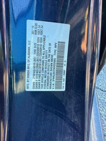 Photo 10 from auction – 2019 HONDA ODYSSEY with VIN 5FNRL6H72KB032665