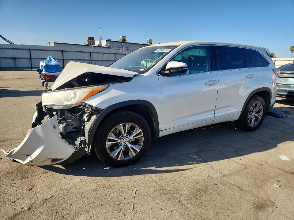 Photo 1 from auction – 2016 TOYOTA HIGHLANDER with VIN 5TDZKRFH0GS178226