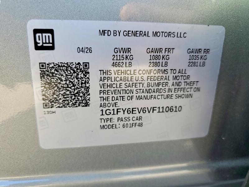 Photo 14 from auction – 2027 CHEVROLET BOLT with VIN 1G1FY6EV6VF110610