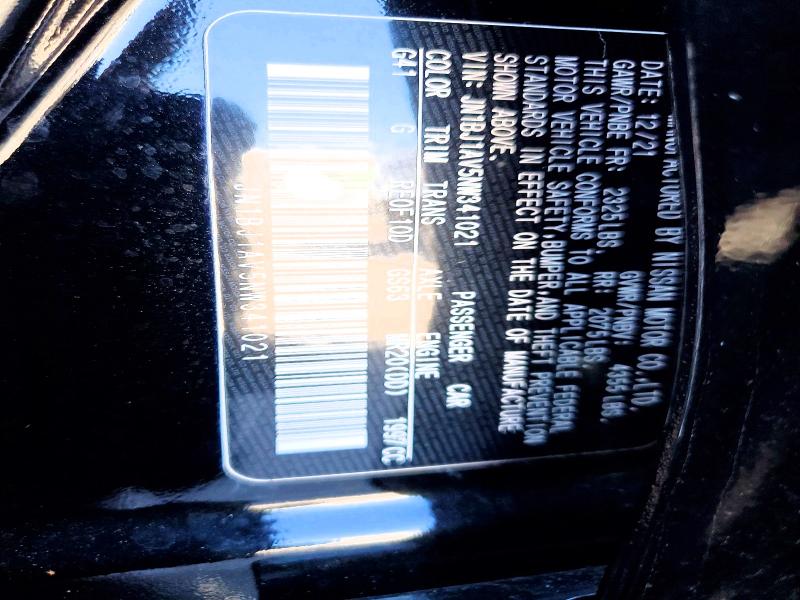 Снимка 14 от търг – 2022 NISSAN ROGUE SPORT с VIN JN1BJ1AV5NW341021