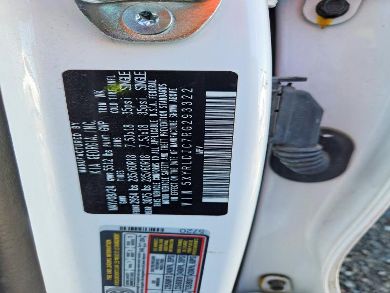 Photo 14 from auction – 2024 KIA SORENTO with VIN 5XYRLDJC7RG293322