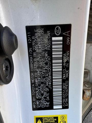 صورة رقم 10 من المزاد - 2012 LEXUS CT مع VIN JTHKD5BH6C2073197