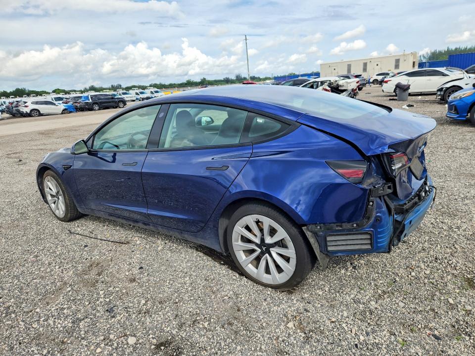 Photo 2 from auction – 2022 TESLA MODEL 3 with VIN 5YJ3E1EA1NF369898