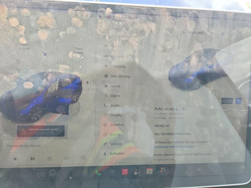 Foto 9 de la subasta – 2023 TESLA MODEL Y con VIN 7SAYGDEEXPF670986