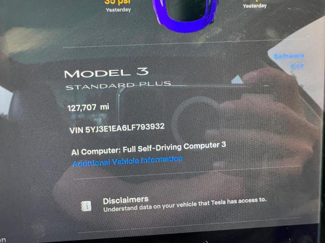 Foto 8 de la subasta – 2020 TESLA MODEL 3 con VIN 5YJ3E1EA6LF793932