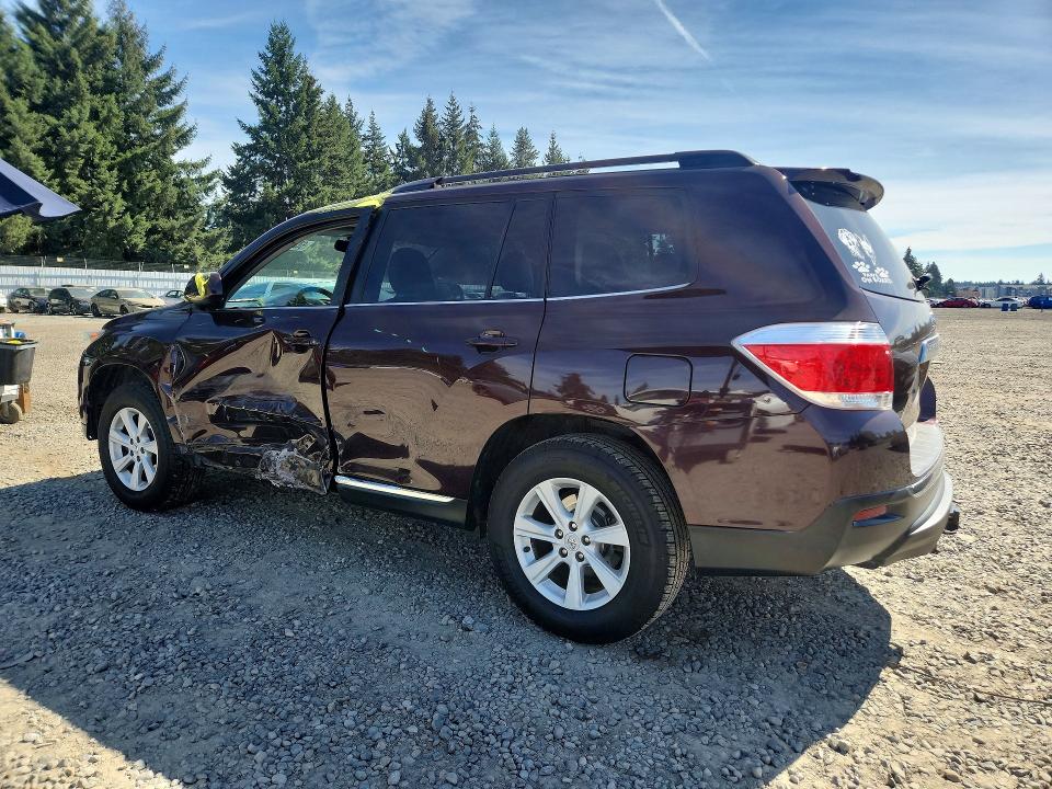 Photo 2 from auction – 2013 TOYOTA HIGHLANDER with VIN 5TDZK3EH9DS104393