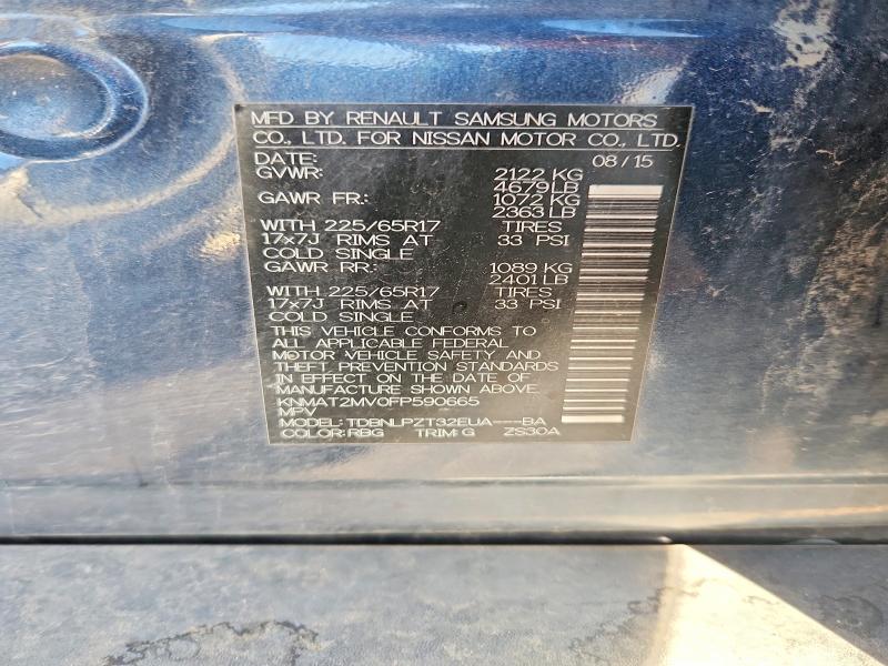 Снимка 14 от търг – 2015 NISSAN ROGUE с VIN KNMAT2MV0FP590665