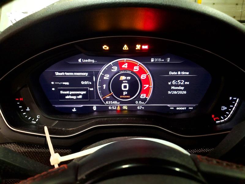 Снимка 9 от търг – 2018 AUDI S5 с VIN WAUY4GF59JN008733