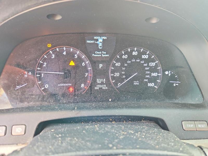 Photo 9 from auction – 2007 LEXUS LS with VIN JTHBL46F775047377