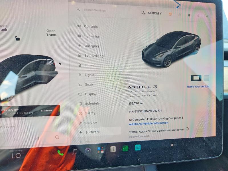 Photo 9 from auction – 2021 TESLA MODEL 3 with VIN 5YJ3E1EB4MF019771