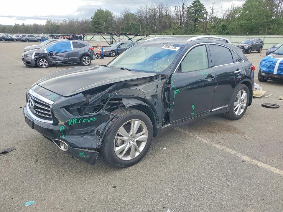 INFINITI FX37 2013 with VIN JN8CS1MW7DM170872 - Photo from auction