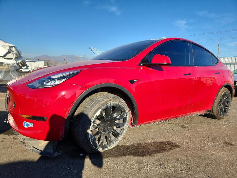 TESLA MODEL Y 2021 with VIN 5YJYGDEE9MF199423 - Photo from auction