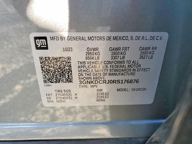 Photo 14 from auction – 2024 CHEVROLET BLAZER with VIN 3GNKDCRJ0RS176876