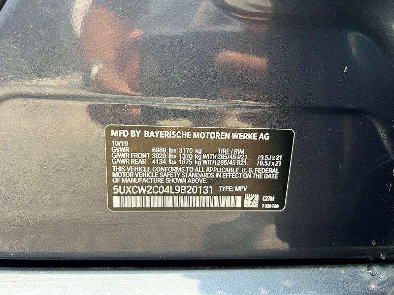 Photo 10 from auction – 2020 BMW X7 with VIN 5UXCW2C04L9B20131
