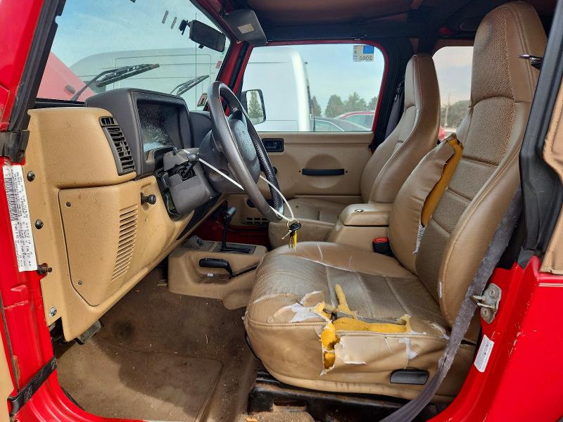 Photo 7 from auction – 2000 JEEP WRANGLER / TJ with VIN 1J4FA49S8YP799445