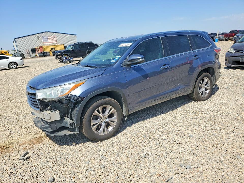 Снимка 1 от търг – 2015 TOYOTA HIGHLANDER с VIN 5TDKKRFH5FS097660