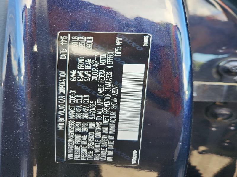 Photo 14 from auction – 2016 VOLVO XC90 with VIN YV4A22PK4G1052363