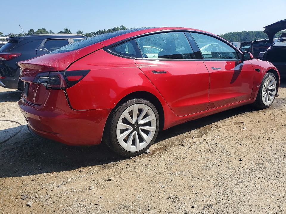 Photo 3 from auction – 2022 TESLA MODEL 3 with VIN 5YJ3E1EAXNF371309
