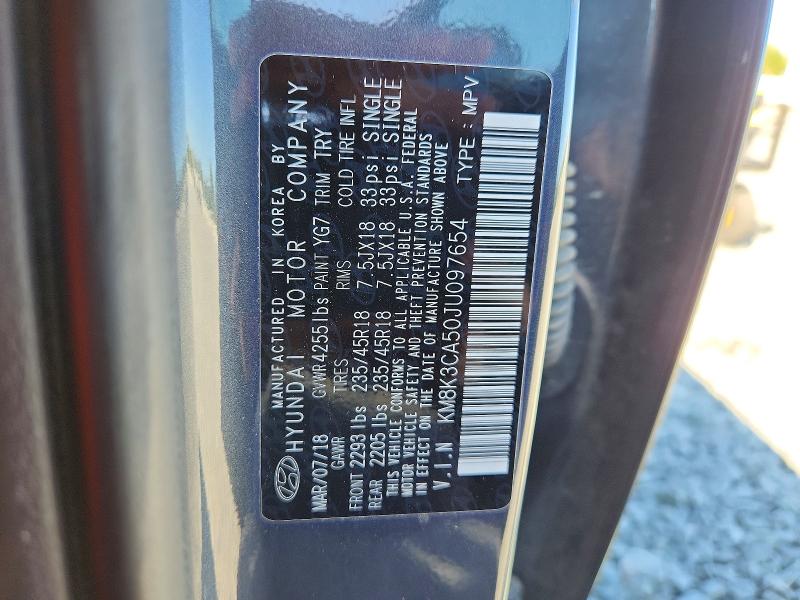 Photo 14 from auction – 2018 HYUNDAI KONA with VIN KM8K3CA50JU097654