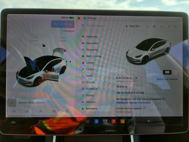 Photo 9 from auction – 2018 TESLA MODEL 3 with VIN 5YJ3E1EA7JF017256