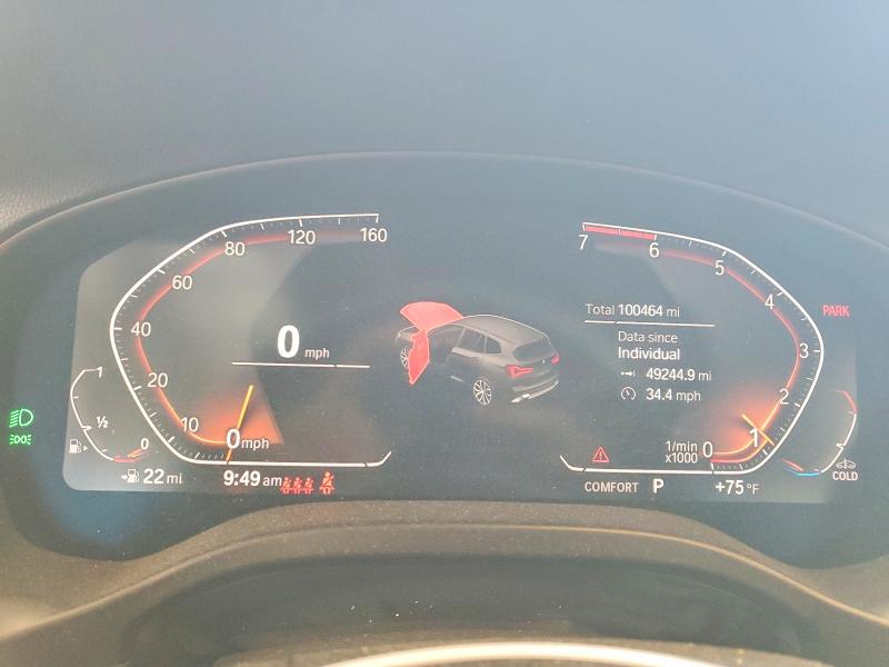 Photo 9 from auction – 2022 BMW X3 with VIN 5UX53DP06N9M92707
