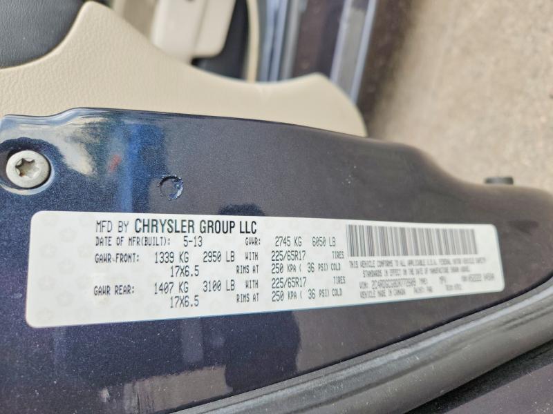 Photo 14 from auction – 2013 DODGE GRAND CARAVAN with VIN 2C4RDGCG8DR772609