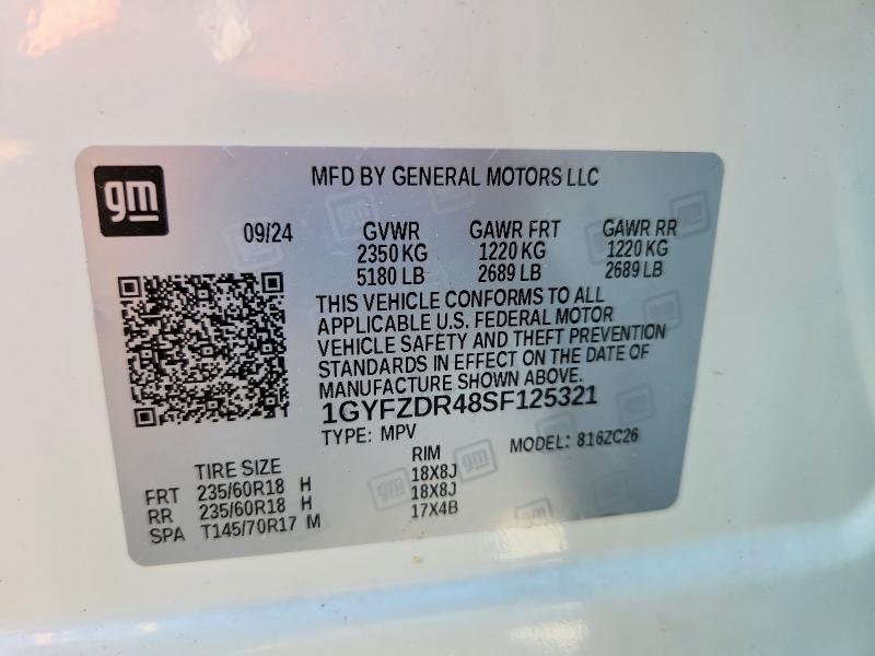 Снимка 14 от търг – 2025 CADILLAC XT4 с VIN 1GYFZDR48SF125321