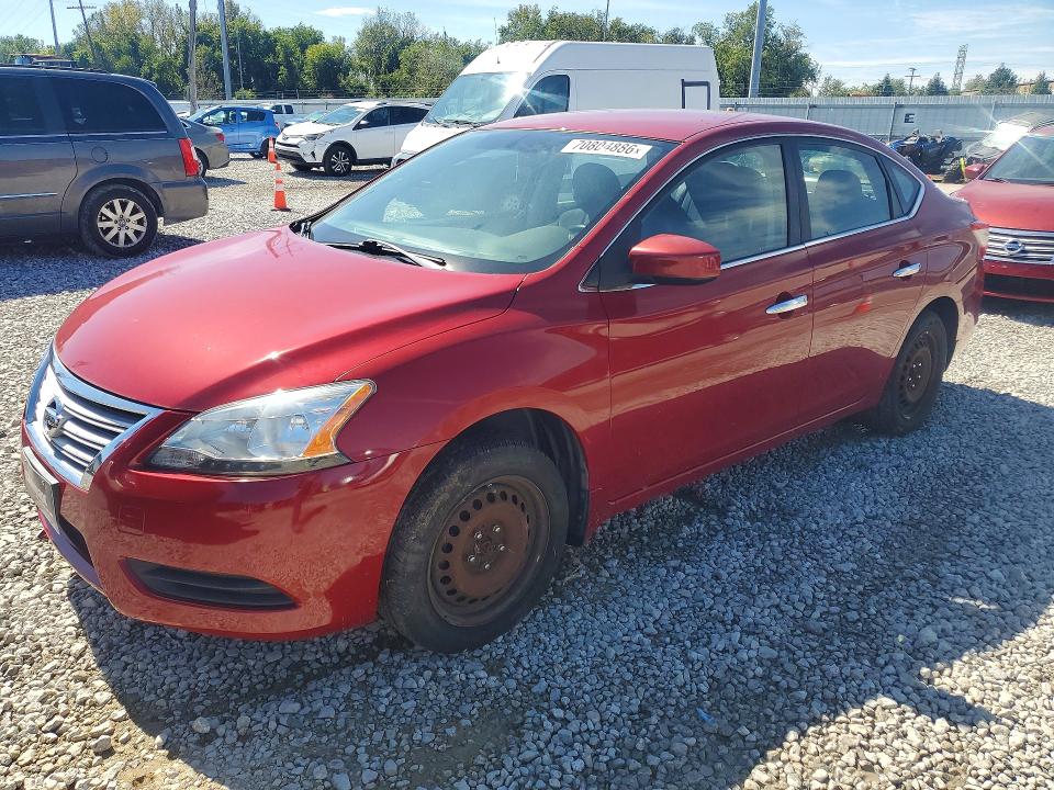 NISSAN SENTRA 2013 with VIN 3N1AB7AP6DL711197 - Photo from auction