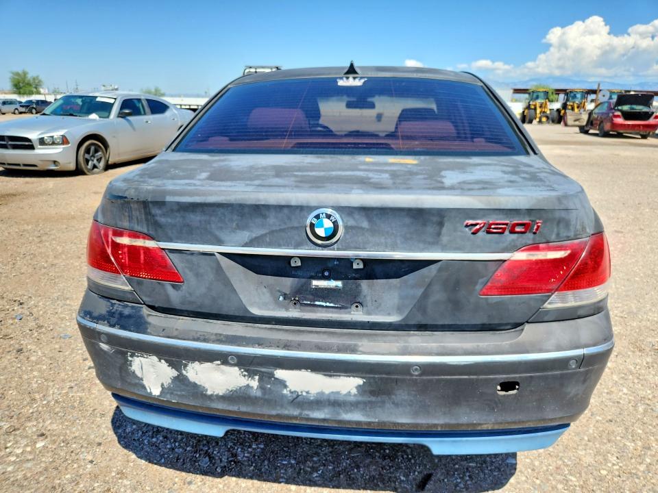 Photo 6 from auction – 2006 BMW 750 with VIN WBAHL83576DT05011