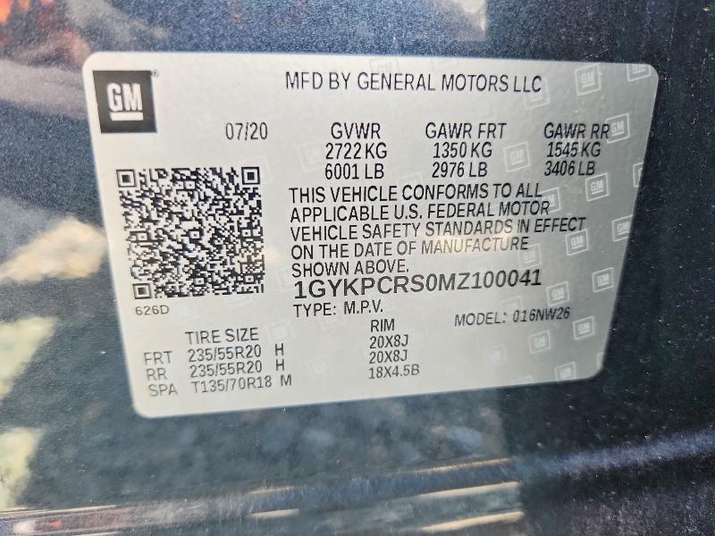 Zdjęcie 14 z aukcji – 2021 CADILLAC XT6 z VIN 1GYKPCRS0MZ100041